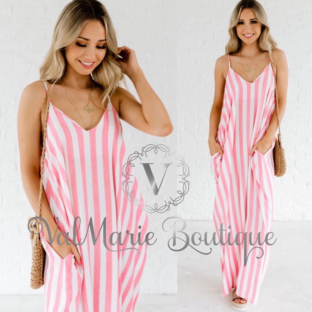 Summer Maxi cami oversized pocket dress - Picture 2 of 6